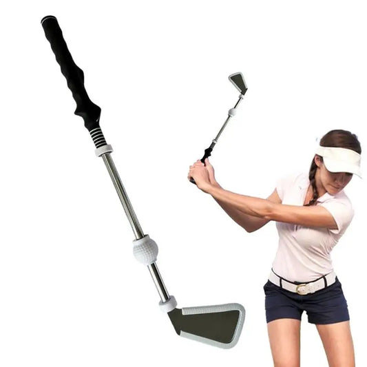 Golf Swing Trainer Golf Practice Warm-Up Stick Alignment Rods Swing Training Aids Golf Club Portable Golf Grip Training Stick