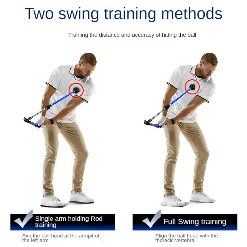 PGM Golf swing trainer Folding Correction Practitioner Adjustable Length Angle Beginner Available with Left Right Hands HGB023