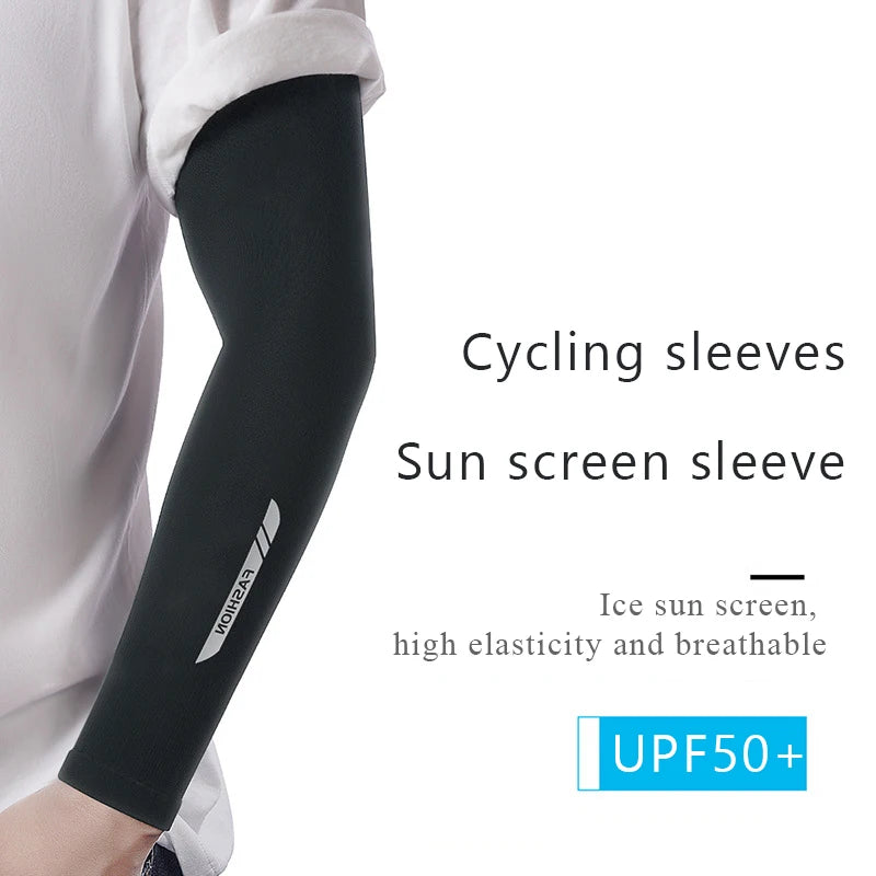 Arm Sleeves For Men Sports Cycling Breathable Arm Elbow Cover UV Sun Protection Outdoor Sunscreen Cooling Fishing Sleeves