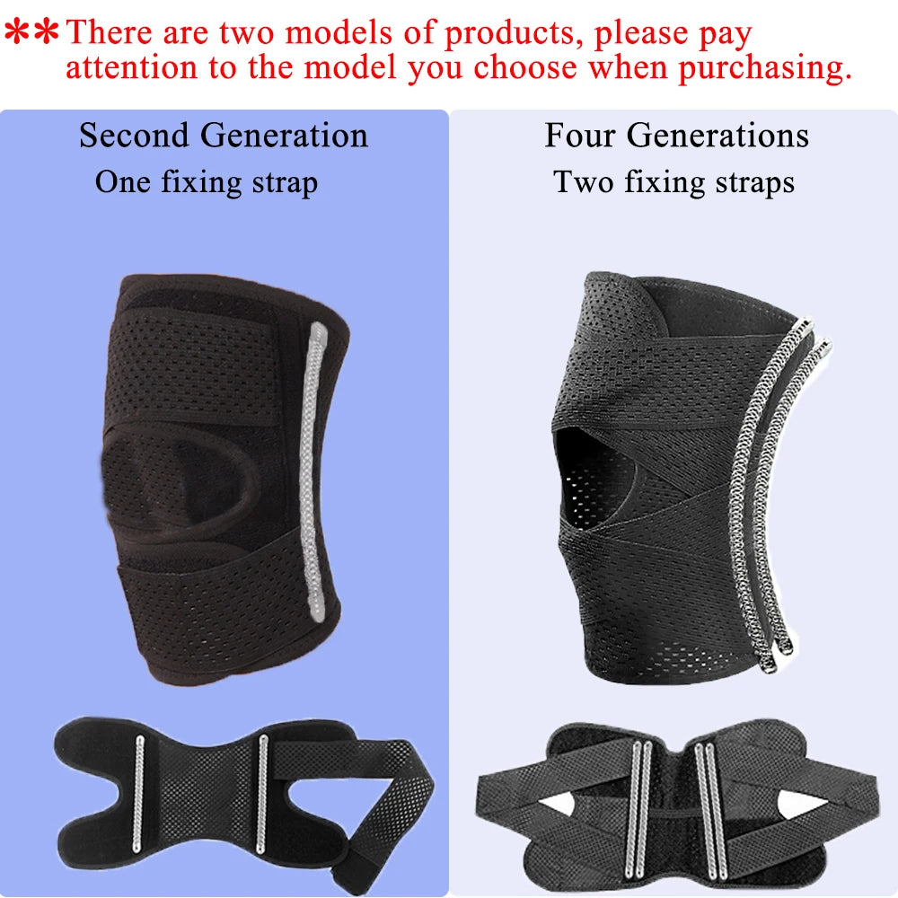 1PC Sports Kneepad Men Women Pressurized Elastic Knee Pads Arthritis Joints Protector Fitness Gear Volleyball Brace Protector