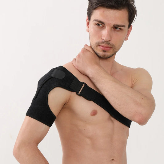 Adjustable Shoulder Support Bandage Protector Brace Left/Right Universal Shoulder Strap Sport Gym Compression Guard Protect Belt