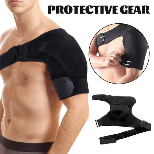 1 Pair Protective Gear Compression Shoulder Brace Fits All Types of Pains Suitable for Dislocated Shoulder Personal Health Care